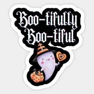 Boo-tifully Boo-tiful - Halloween Couple Sticker